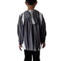 Gray, black and white design Hooded Wind Breaker (Kids) View2