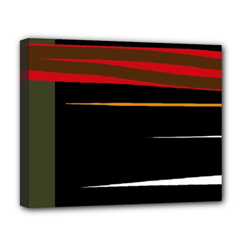 Colorful Lines  Deluxe Canvas 20  X 16  