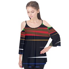 Colorful Lines  Flutter Tees