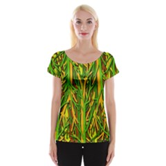 Upside-down Forest Women s Cap Sleeve Top by Valentinaart