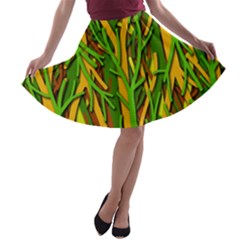 Upside-down Forest A-line Skater Skirt