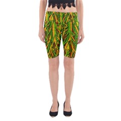 Upside-down Forest Yoga Cropped Leggings