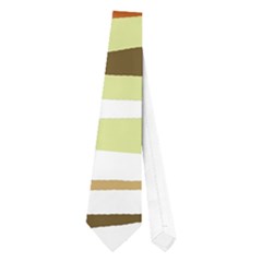 Brown Decorative Design Neckties (one Side) 