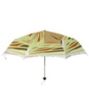 Brown decorative design Folding Umbrellas View3