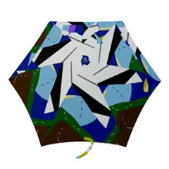 Paper Airplane Mini Folding Umbrellas