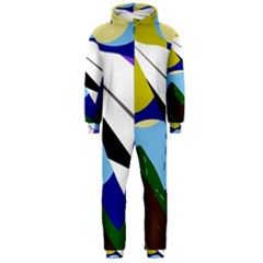 Paper Airplane Hooded Jumpsuit (men)  by Valentinaart