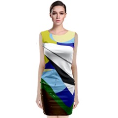 Paper Airplane Classic Sleeveless Midi Dress