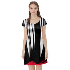 Black Forest Short Sleeve Skater Dress