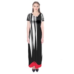 Black Forest Short Sleeve Maxi Dress