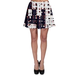 Abstract City Landscape Skater Skirt