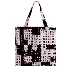 Abstract City Landscape Zipper Grocery Tote Bag by Valentinaart