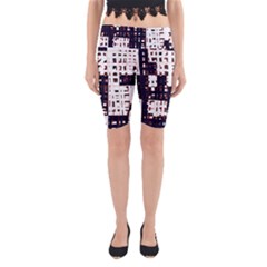 Abstract City Landscape Yoga Cropped Leggings