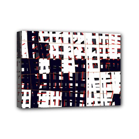 Abstract City Landscape Mini Canvas 7  X 5 