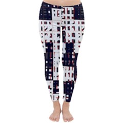 Abstract City Landscape Winter Leggings 