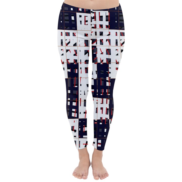 Abstract city landscape Winter Leggings 