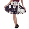 Abstract city landscape A-line Skater Skirt View2