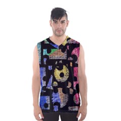 Colorful Puzzle Men s Basketball Tank Top by Valentinaart