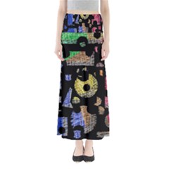 Colorful Puzzle Maxi Skirts