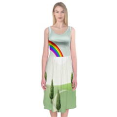 The Sky Midi Sleeveless Dress