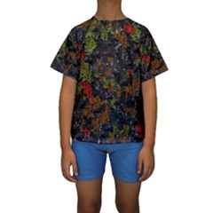 Autumn Colors  Kids  Short Sleeve Swimwear