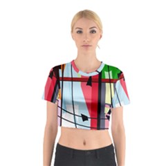 Window Cotton Crop Top