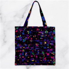 Purple Galaxy Zipper Grocery Tote Bag by Valentinaart