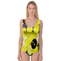 Yellow Flock Princess Tank Leotard 