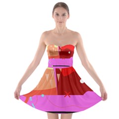 Mythology  Strapless Bra Top Dress by Valentinaart