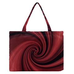 Elegant Red Twist Medium Zipper Tote Bag by Valentinaart