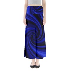 Blue Decorative Twist Maxi Skirts