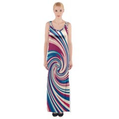 Lollipop Maxi Thigh Split Dress