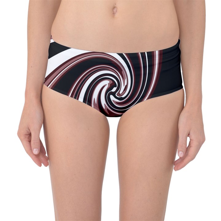 Decorative twist Mid-Waist Bikini Bottoms