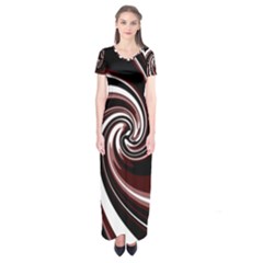 Decorative Twist Short Sleeve Maxi Dress