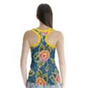 Floral Fantsy Pattern Racer Back Sports Top View2