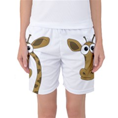 Giraffe  Women s Basketball Shorts by Valentinaart