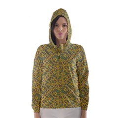 Modern Abstract Ornate Hooded Wind Breaker (women)