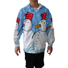 Snowman Hooded Wind Breaker (kids) by Valentinaart