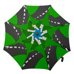 Hit The Road Hook Handle Umbrellas (medium) by Valentinaart