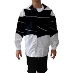 Black And White Hooded Wind Breaker (kids) by Valentinaart