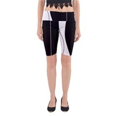 White And Black 2 Yoga Cropped Leggings