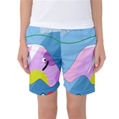 Under The Sea Women s Basketball Shorts by Valentinaart