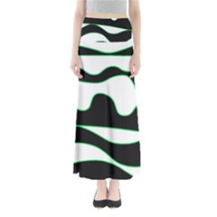 Green, White And Black Maxi Skirts