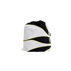 Yellow, Black And White Drawstring Pouches (xs) 