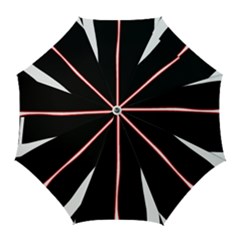 White, Red And Black Golf Umbrellas by Valentinaart