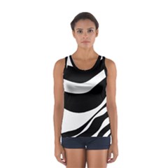 White Or Black Women s Sport Tank Top 