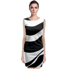 White Or Black Classic Sleeveless Midi Dress