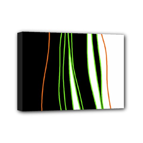 Colorful lines harmony Mini Canvas 7  x 5 