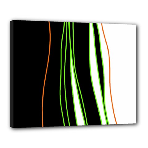 Colorful lines harmony Canvas 20  x 16 