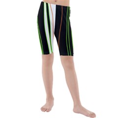 Colorful lines harmony Kids  Mid Length Swim Shorts