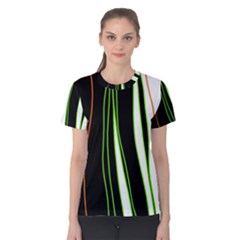 Colorful lines harmony Women s Cotton Tee